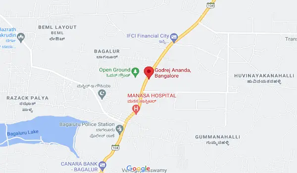 Godrej Ananda Phase 2 Location Map Godrej Ananda Phase 2 Location Map